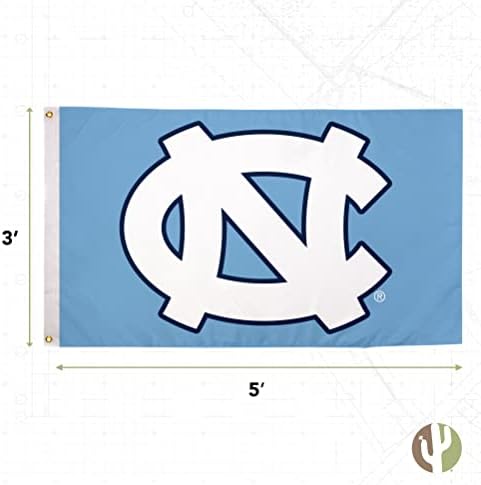 דגלי אוניברסיטת צפון קרוליינה כפול צדדי אונר קפלה היל עקבים באנרים פוליאסטר מקורה חיצוני 3x5
