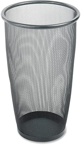 מוצרי סאפקו אוניקס רשת פח אשפה עגול גדול, 9 ליטר, שחור, 9718 ליטר