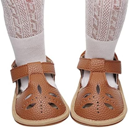 מתוך שטוח יחיד עבור 324 מ ' הליכונים סנדלים הראשון בנות נעלי נעלי קיץ בני פעוט חלול החלקה נעל פעוט