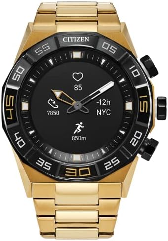 Citizen CZ Smart Gen 1 Hybrid Smartwatch 44 ממ, מעקב אחר דופק רציף, פעילות כושר, אפליקציית גולף, מציג התראות והודעות, חיבור