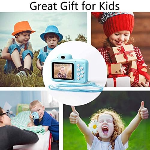 מצלמת ילדים WGWIOO, HD 1080P עם כרטיס TF של 16 ג'יגה-בייט, מצלמת פעוטות מצלמת מתנה ליום הולדת הטובה ביותר,