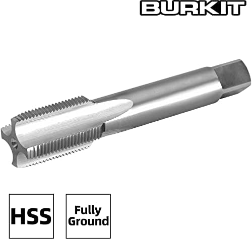 Burkit M40 x 0.75 חוט ברז על יד ימין, HSS M40 x 0.75 ברז מחורץ ישר ברז
