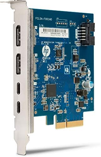 HP 3UU05AA יציאה כפולת תוסף כניסה - מתאם Thunderbolt - PCIE - Thunderbolt 3 x 2