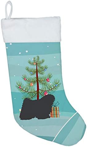 אוצרות קרוליין BB2981CS PULI עץ חג מולד שמח גרב חג מולד, אח תלויה גרביים עונת חג המולד עיצוב קישוטי חג משפחתי,
