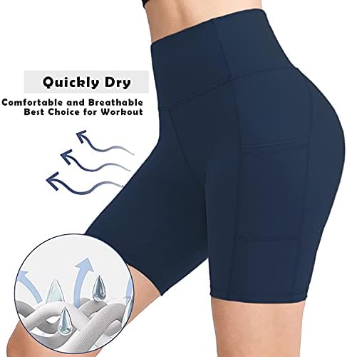 Msicycy's 8 /5 מותניים גבוהים מכנסיים קצרים יוגה אימון יוגה ריצה מכנסיים קצרים של בגדי גדיות לבטן אתלטית