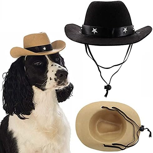 מינליה מערבית קאובוי קאובוי כובע חיות מחמד קישוט מתכוונן כובעי חתלתול כובעי חיות מחמד תלבושת כלב