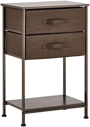 MDesign Storage Dresser Trader/Side Table Night Stand יחידת ריהוט - מארגן מעמד קטן לחדר שינה, משרד, סלון וארון - 2