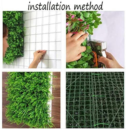 דשא מלאכותי צמח קיר קישוט ירוק יכול לשמש עבור גדר קיר מסך בית גן חיצוני קיר 60 עם 40 סמ
