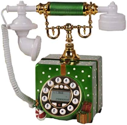 טלפון עתיק MXiaoxia, טלפון וינטג 'דיגיטלי קבוע קלאסי קלאסי רטרו קווי טלפון חוט עם אוזניות תלויות לעיצוב משרד