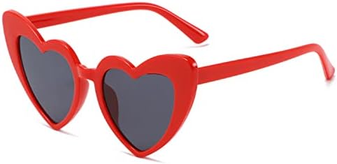 משקפי שמש בצורת לב וידמונדי לנשים, משקפיים וינטג ' עין חתול בסגנון רטרו קורט קוביין