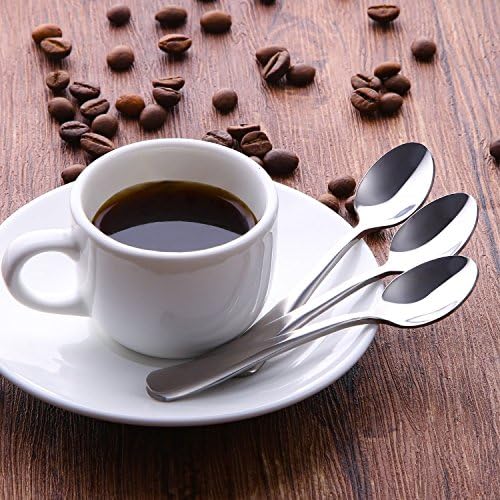 אספרסו כפות, 12-חתיכה מיני קפה זעיר נירוסטה כפות ביסטרו קטן כפות לקינוח, תה, מתאבן…
