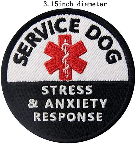 כלב שירות PTSD אל תסיח את דעתך, לא כל המוגבלות גלויות, לחץ על לחץ לחץ על חרדת אודות/רתמות סמל סמל רקום טלאי גיבוי