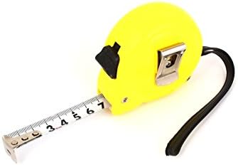 צהוב פלסטיק כלים & בית שיפור דיור נשלף מטרי שליט טווח מדידת למדוד קלטת מודד קלטת 5 מטרים
