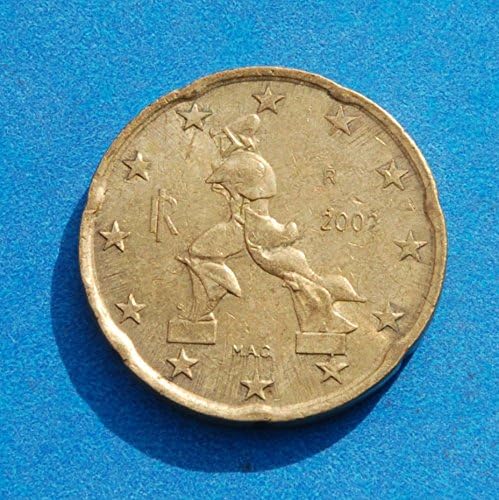 איטליה 20 יורו סנט 2002 מטבע