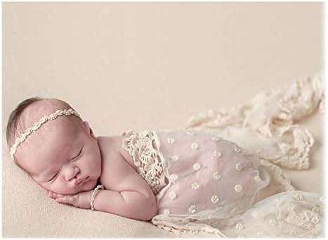 הונרה נולדת הצילום תחרה עוטף תינוקת ממצים שכבת פוטושוט