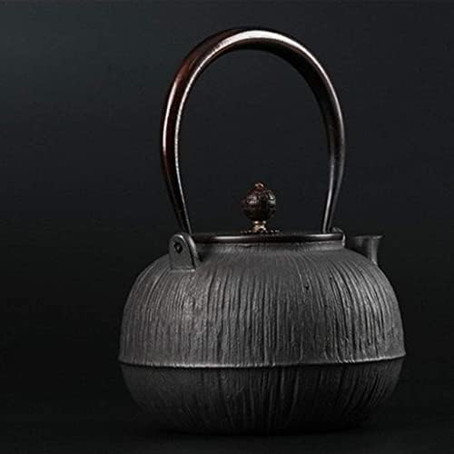 פשטות יצירתית יפנית ברזל יצוק טטסובין קומקום יפני בסגנון יפני קומקום ברזל יצוק טהור סיר ברזל קומקום אגוז 1.3L אביזרי תה,