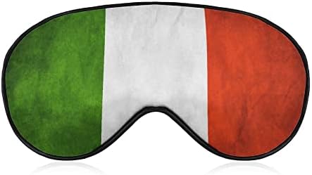 מסכות עין שינה, דגל איטלקי מסיכת עיניים שינה וכיסוי עיניים עם רצועה/סרט אלסטי לנשים גברים שינה נסיעות תנומה
