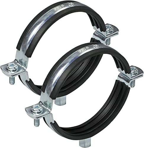 Peromi 5 PCS טבעת מפוצלת קולב צינור כבד צינור כבד צינור מתכוונן תקרת קיר תקרת צינור צינור תמיכה מזהה 4 אינץ '