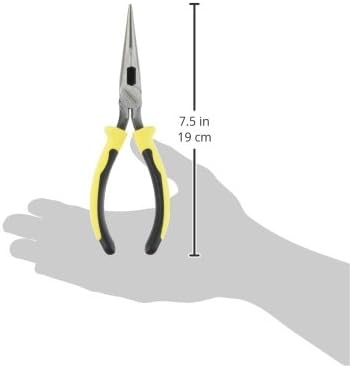 כלים קליין ג ' יי 203-7 צבת חותך צד אף ארוך, סכיני חיתוך מוקשחים אינדוקציה עם מפרקים מסומררים חמים וראשים דקים,