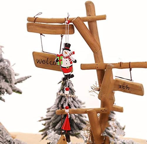 קישוטי לידה של הוליבנה 2 יחידות חג המולד פעמוני שלג איש שלג עץ חג המולד תליון תליון סנטה קישוט