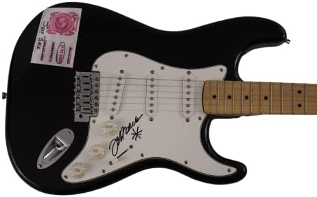 ג 'ף בק חתם על חתימה בגודל מלא גיטרה חשמלית עם ג' יימס ספנס ג 'יי. אס. איי מכתב אותנטיות-ציפורי החצר, קבוצת ג' ף בק, בק