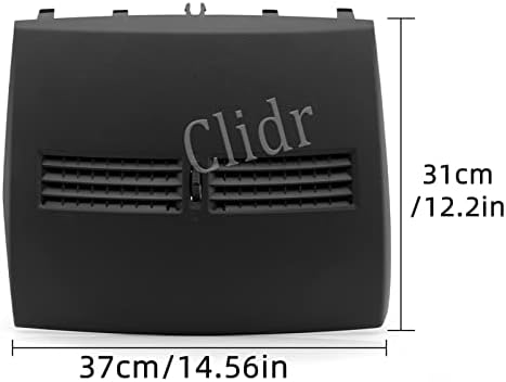 לוח מחוונים קדמי של CLIDR אוויר אוויר אווירי אוורור לשקע לניסן טיידה 2004-2011 מרכז קונסולה AC אוורור שחור