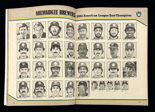 1982 תוכנית בייסבול רשמית של סדרה העולמית לא מרוחקת מהדורה לאומית לשעבר - תוכניות MLB