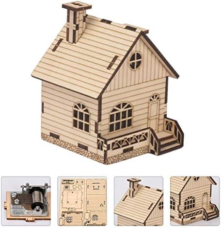 Bestoyard 1 SET HORDATY HOUSE BOX MUSIC BOX מעץ DIY CARLTS BOX KIT DIY DIY חומר