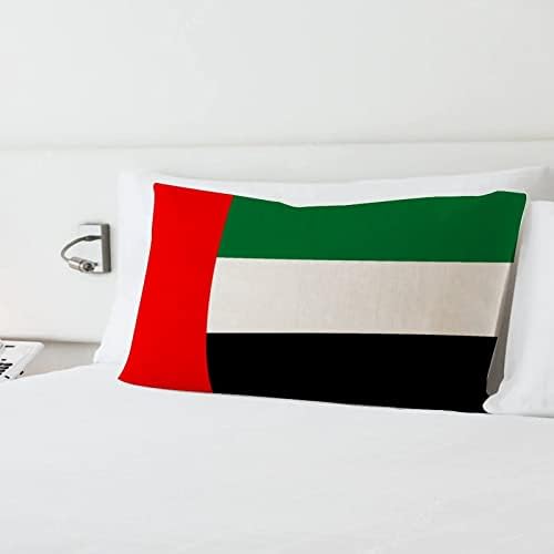 Covome Emirates United Emirates דגל גוף כרית גוף כיסוי דו-צדדי מודפס 12x20 אינץ