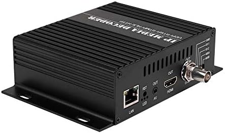 Haiweyetech H.265 HDMI CVBS DECODER H.264 4K 1080P וידאו פענח אודיו IP מצלמת מפענח RTMP SRT M3U8 UDP ל- HDMI