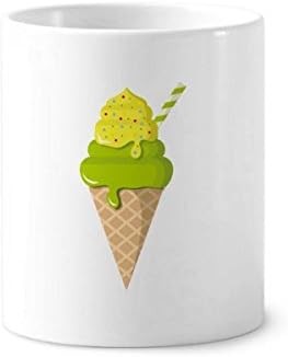גלידת גלידת גלידה ירוקה של ארטיקים מברשת שיניים מחזיקת עט ספל קרמיקה עמדת עיפרון