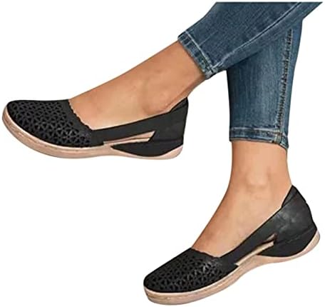 אסקלי נשים מטיילות בסניקרס נשים מחליקות על נעל הליכה סוכרתית אורטופדית עם נעלי אופנה תומכות קשת
