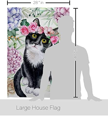 דקור בריזה טוקסידו פרחוני בית חתול בית חבילת דגל חתלתול מיאו מפונק כפה פרווה מחמד טבע חווה יצור בעלי חיים יצור רקמה