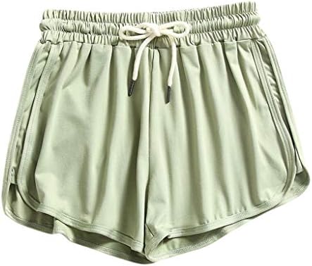 מכנסי קיץ MGBD לנשים נשים אימון בית מכנסיים קצרים מכנסיים חמים מזדמנים כושר טרנדי רופף כושר מכנסיים קצרים עם כיס