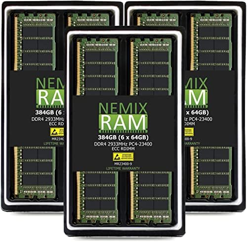 NEMIX RAM 128GB DDR4-2933 PC4-23400 ECC RDIMM שדרוג זיכרון שרת רשום לשרת Dell EMC Powerged XE8545 Server