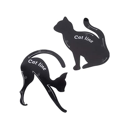 1 שחור חתול אייליינר כרטיס איפור אייליינר שבלונות עבור נשים בנות