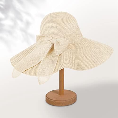 כובעי חוף לנשים תקליטון אש כובע שמש כובע UV הגנה על כובעי חופשה מתקפלים כובעי נסיעות אריזים רחבים