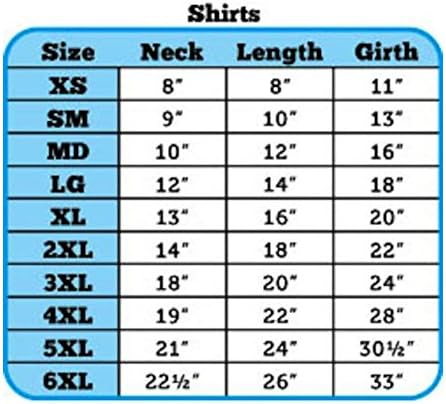 מוצרי חיות מחמד של מיראז 'חולצות רגילות בגודל 18 אינץ', xx-large, אפור