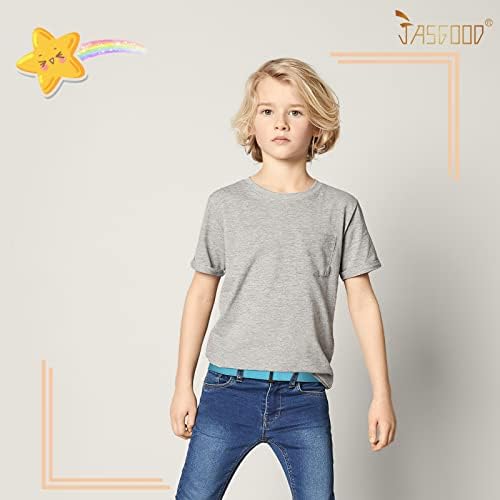 ג 'סגוד ילדים אלסטי למתוח חגורת בני בלתי נראה לא להראות מתכוונן חגורת עבור ג' ינס בית ספר אחיד עם שטוח אבזם