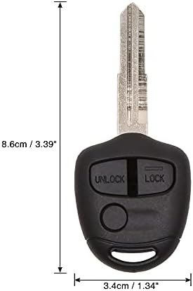 UXCell 3 כפתורים חדשים מפתח ריק FOB מרחוק שלט רחוק החלפת מעטפת למיצובישי לנסר Outlander Colt Evo Mirage Grandis shogun Galant