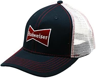 בדווייזר עניבת פרפר לוגו רשת חזרה כותנה אריג סנאפבק כובע שחור