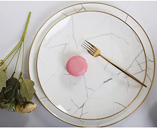 עצם סין כלי שולחן סט לבן שיש פנום פן קרמיקה מערבי צלחת סטייק צלחת מלון מגש