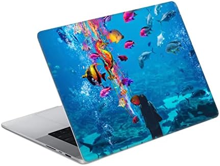 עיצובים של תיק ראש מורשה רשמית דייב לובלה מדוזות אלטריות 2 מכסה מדבקות עור ויניל מתחת למים תואם ל- MacBook Pro