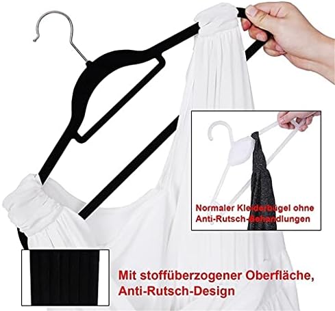CFSNCM 10 חתיכות קולבים לבגדים קולבי בגדי קטיפה קולב רב-פונקציונלי קולב לחולצות תליונים נוהרים שמלה