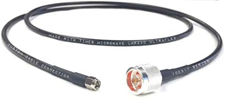 5 רגל n זכר עד SMA זכר זמנים מיקרוגל LMR240 Ultraflex 50 אוהם RG8X כבל מורכב על ידי חיבור כבלים מותאם אישית