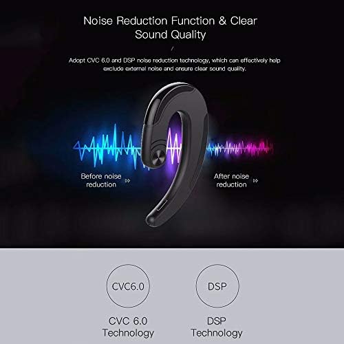 TechCode אוזניות אלחוטיות, TWS הולכת עצם אוזניות Bluetooth אלחוטיות ללא כאבים באוזניים אוזניים אוזניים סטריאו HD אוזניות אוזניות