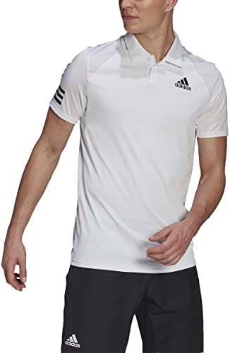 אדידס גברים של טניס מועדון 3-פסים פולו חולצה