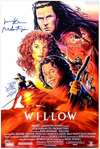 Valmer, Warwick Davis חתימה משנת 1988 Willow 16x24 פוסטר סרטים