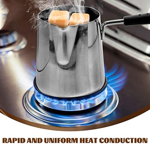 המוטון יצוק ברזל מחבת תנור מבער מחבתות בקנה מידה עיצוב שמן סיר קטן חלב סיר נירוסטה סיר עם ידית להעמיק לשפוך