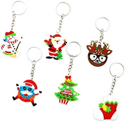 מחזיק מפתחות לרכב 12 יחידות מחזיק מפתחות לחג המולד תליון מחזיק מפתחות מחזיק מפתחות לחג המולד מחזיק מפתחות לרכב מתנה לחג